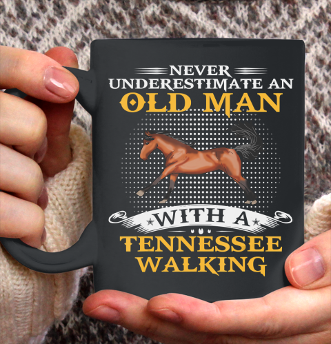 Father gift shirt Mens Never Underestimate An Old Man With A Tennessee Walking Gift T Shirt Ceramic Mug 11oz