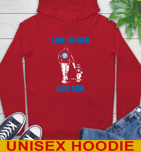 Philadelphia 76ers NBA Basketball Like Father Like Son Sports Hoodie 10