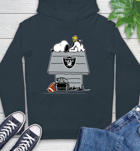 Oakland Raiders NFL Football Snoopy Woodstock The Peanuts Movie Hoodie 7