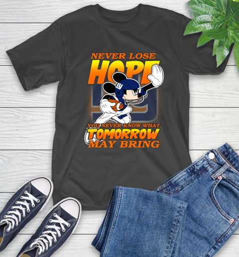 New York Giants NFL Football Mickey Disney Never Lose Hope T-Shirt