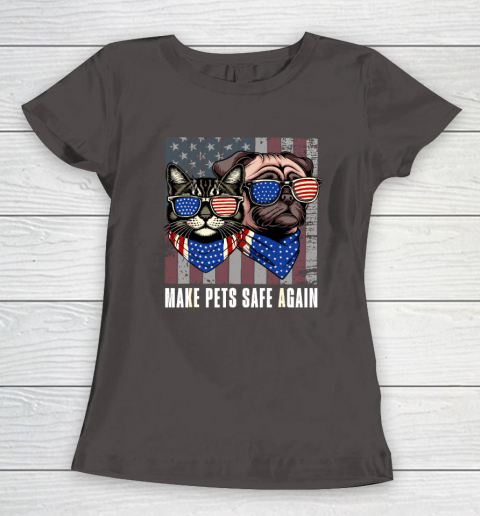 Make Pets Safe Again Trump Harris Debate Eating The Dogs Cat Women's T-Shirt 5