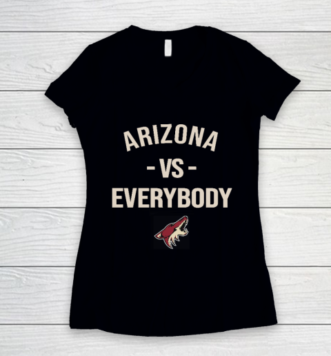 Arizona Coyotes Vs Everybody Women's V-Neck T-Shirt