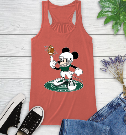 NFL Football New York Jets Cheerful Mickey Disney Shirt Racerback Tank 4