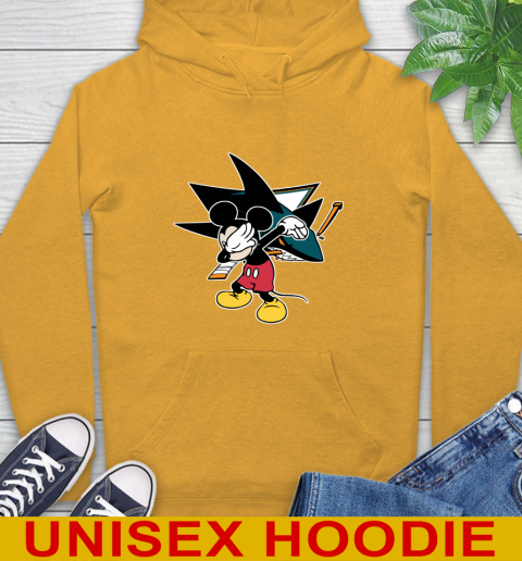 San Jose Sharks NHL Hockey Dabbing Mickey Disney Sports Hoodie 3