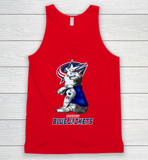 NHL My Cat Loves Columbus Blue Jackets Hockey Tank Top 5