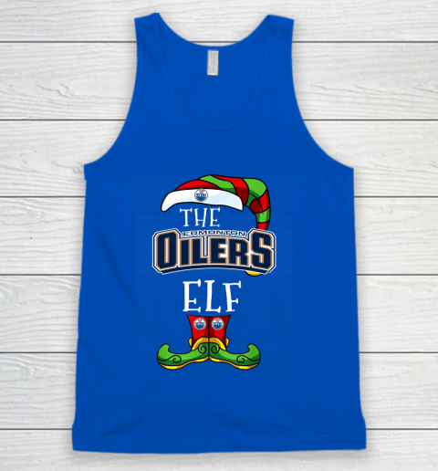 Edmonton Oilers Christmas ELF Funny NHL Tank Top 4