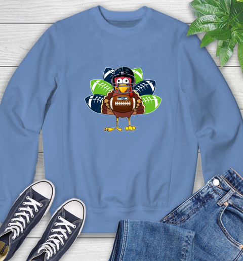 Seattle Seahawks Turkey Thanksgiving Day Sweatshirt 11