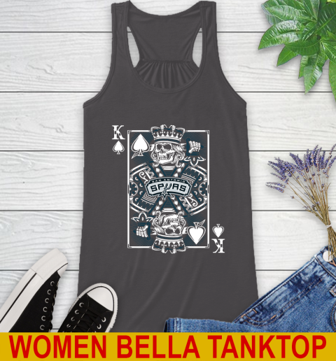San Antonio Spurs NBA Basketball The King Of Spades Death Cards Shirt Racerback Tank 10