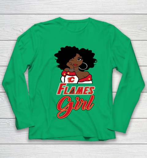 Calgary Flames Girl NHL Youth Long Sleeve 6