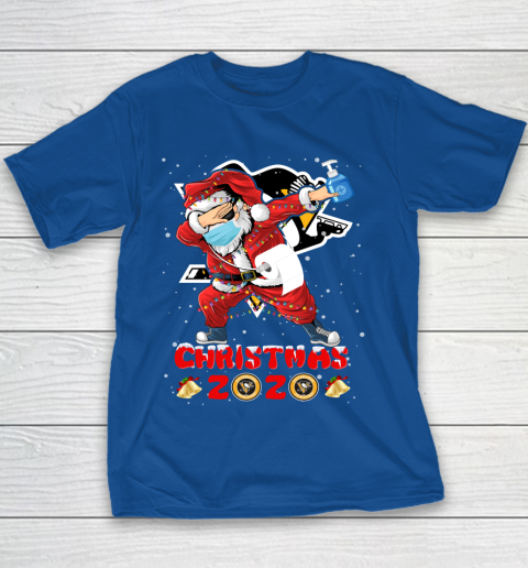 Pittsburgh Penguins Funny Santa Claus Dabbing Christmas 2020 NHL Youth T-Shirt 6