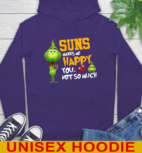 NBA Phoenix Suns Makes Me Happy You Not So Much Grinch Basketball Sports Hoodie 5
