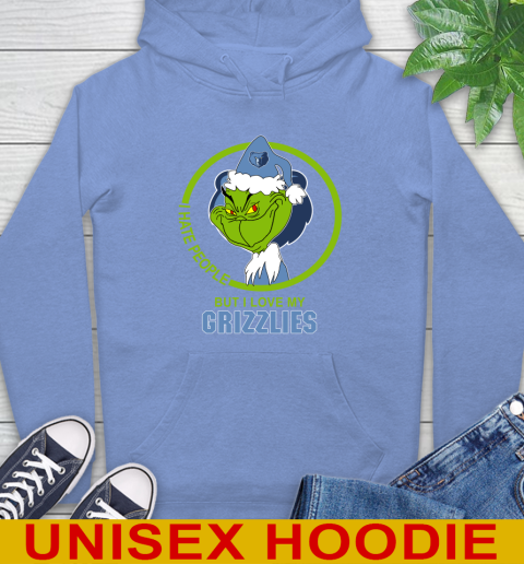Memphis Grizzlies NBA Christmas Grinch I Hate People But I Love My Favorite Basketball Team Hoodie 11