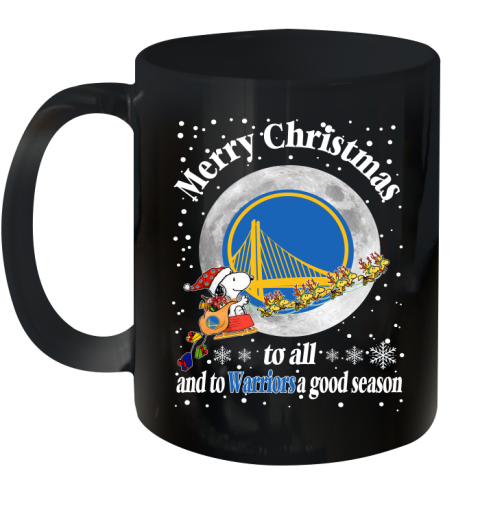 Golden State Warriors Merry Christmas To All And To Warriors A Good Season NBA Basketball Sports Ceramic Mug 11oz