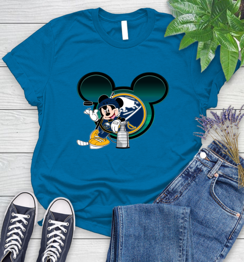 NHL Buffalo Sabres Stanley Cup Mickey Mouse Disney Hockey T Shirt Women's T-Shirt 7