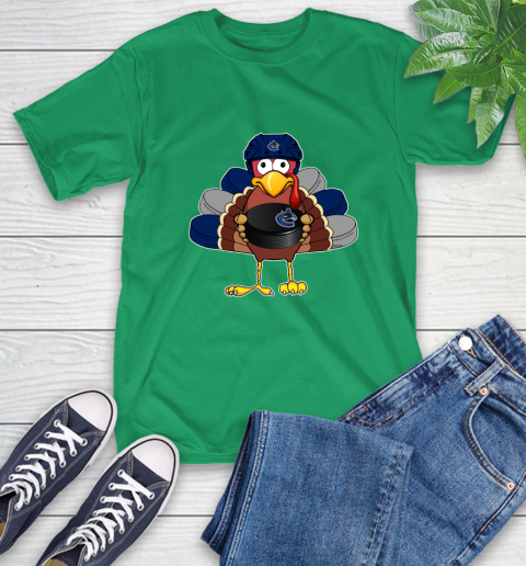Vancouver Canucks Turkey Thanksgiving Day T-Shirt 7