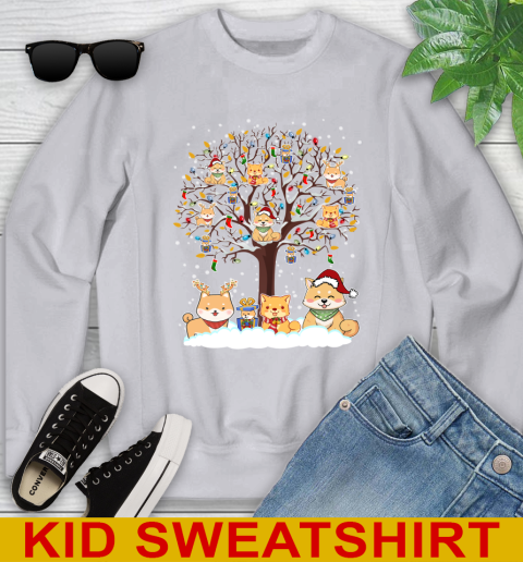 Shiba inu dog pet lover light christmas tree shirt 111