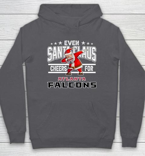 Atlanta Falcons Even Santa Claus Cheers For Christmas NFL Hoodie 4