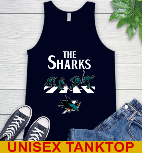 NHL Hockey San Jose Sharks The Beatles Rock Band Shirt Tank Top 2