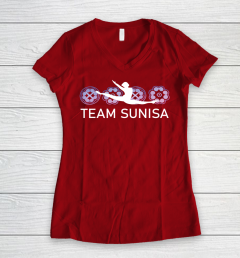 Team Sunisa Shirt Women's V-Neck T-Shirt 8