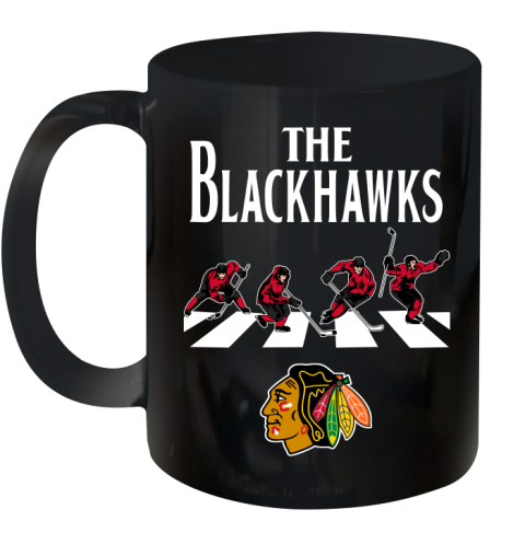 NHL Hockey Chicago Blackhawks The Beatles Rock Band Shirt Ceramic Mug 11oz