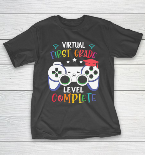 Back To School Shirt Virtual First Grade level complete T-Shirt
