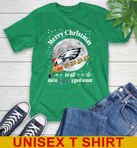 Philadelphia Eagles Merry Christmas To All And To Eagles A Good Season NFL Football Sports T-Shirt 7