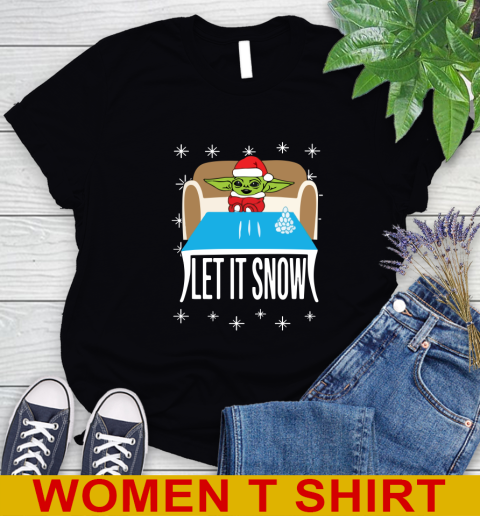 Christmas Baby Yoda And Cocaine Let It Snow Star Wars Shirts 85