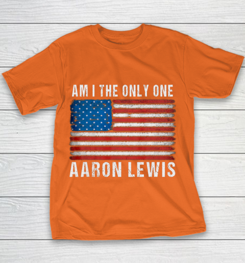 Am I The Only One Aaron Lewis Flag USA Youth T-Shirt 4