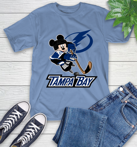 NHL Tampa Bay Lightning Mickey Mouse Disney Hockey T Shirt Youth