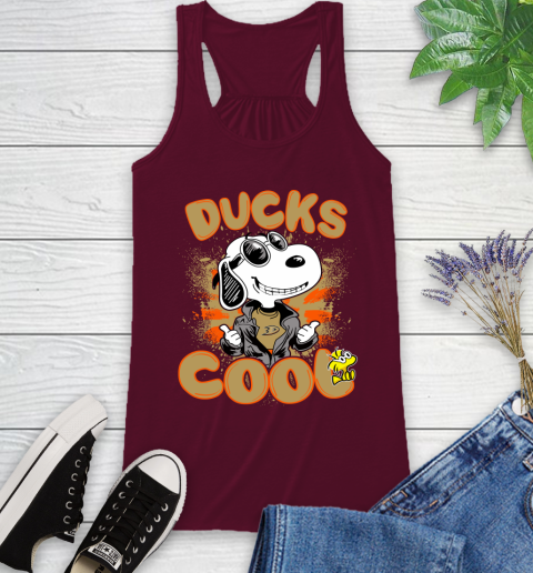 NHL Hockey Anaheim Ducks Cool Snoopy Shirt Racerback Tank 2