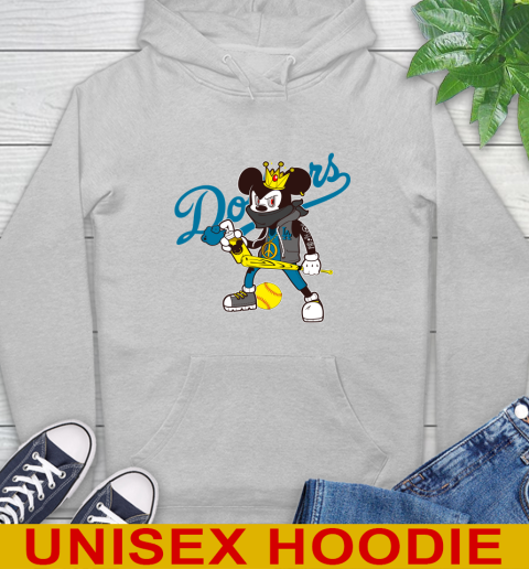 Los Angeles Dodgers MLB Baseball Mickey Peace Sign Sports Hoodie 6