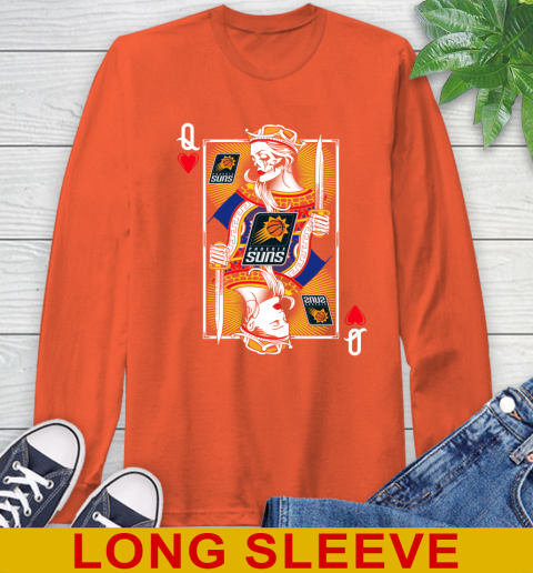NBA Basketball Phoenix Suns The Queen Of Hearts Card Shirt Long Sleeve T-Shirt 4