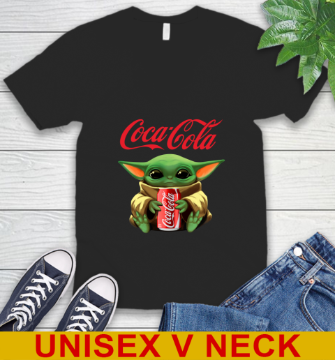 Star Wars Baby Yoda Hugs Coca Cola Soft Drink Shirt 50