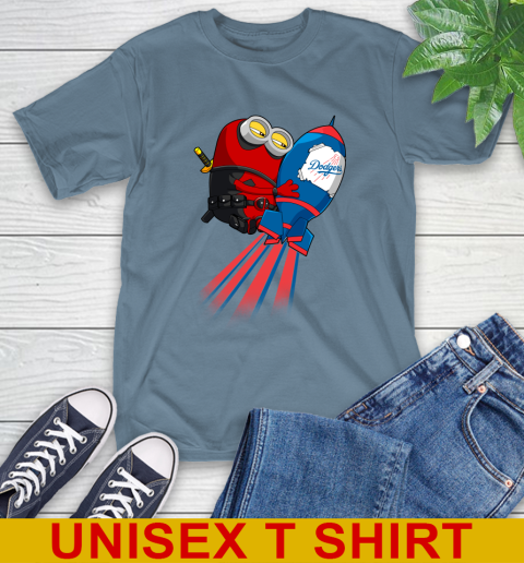 MLB Baseball Los Angeles Dodgers Deadpool Minion Marvel Shirt T-Shirt 8