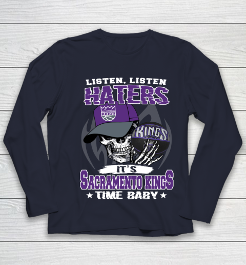 Listen Haters It is KINGS Time Baby NBA Youth Long Sleeve 2