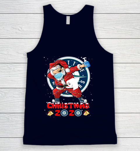 Seattle Mariners Funny Santa Claus Dabbing Christmas 2020 MLB Tank Top 2