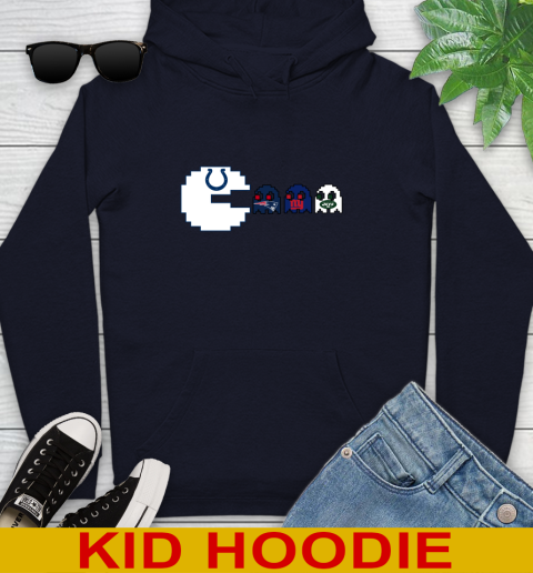 Indianapolis Colts NFL Football Pac Man Champion Youth Hoodie 4