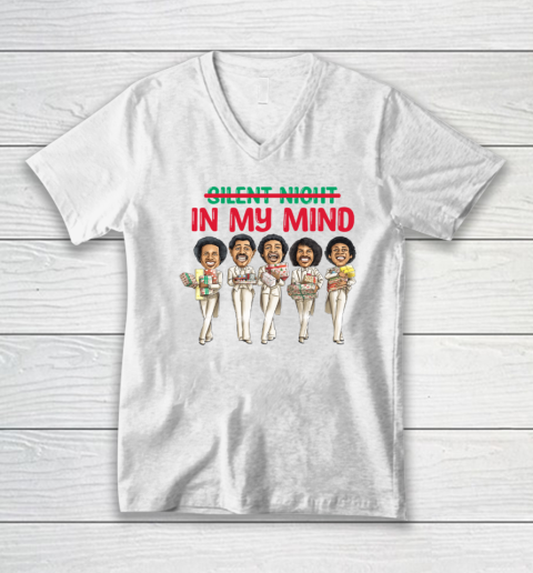 In My Mind Black African American Family Matching Christmas V-Neck T-Shirt