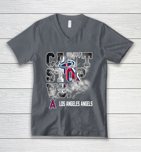 MLB Los Angeles Angels Baseball Can't Stop Vs Los Angeles Angels V-Neck T-Shirt 4