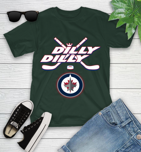 NHL Winnipeg Jets Dilly Dilly Hockey Sports Youth T-Shirt 5