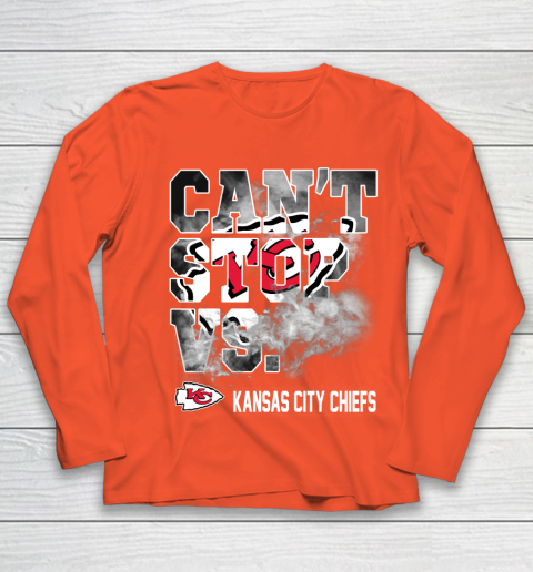 NFL Kansas City Chiefs Can't Stop Vs Youth Long Sleeve 3