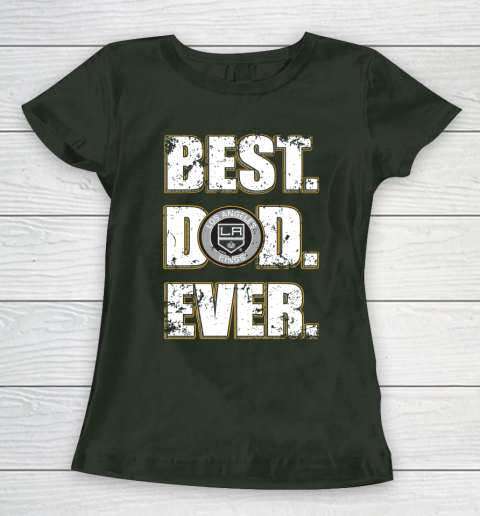 NHL Los Angeles Kings Hockey Best Dad Ever Family Shirt Women's T-Shirt 4