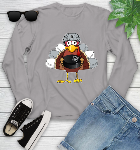 Los Angeles Kings Turkey Thanksgiving Day Youth Long Sleeve 5