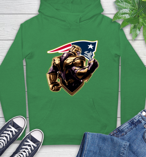 NFL Thanos Avengers Endgame Football Sports New England Patriots Hoodie 8
