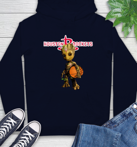 Houston Rockets NBA Basketball Groot Marvel Guardians Of The Galaxy Hoodie 4
