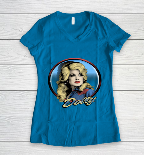 Dolly Parton Western Women's V-Neck T-Shirt 4