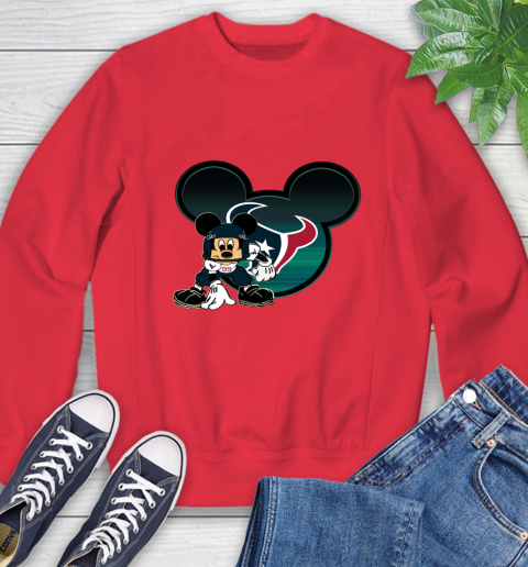NFL Houston Texans Mickey Mouse Disney Football T Shirt Sweatshirt 10