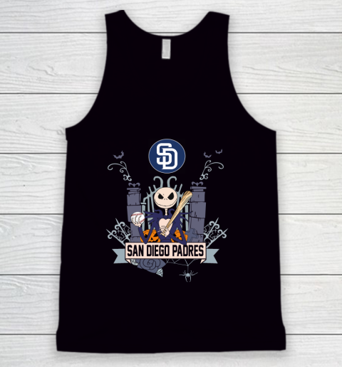 MLB San Diego Padres Baseball Jack Skellington Halloween Tank Top