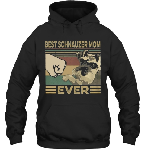 Vintage Best Schnauzer Mom Ever Hoodie