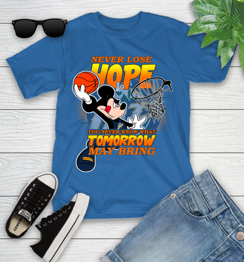 Utah Jazz NBA Basketball Mickey Disney Never Lose Hope Youth T-Shirt 12